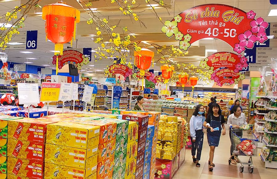 Theo dự báo của Sở Công thương, sức mua dịp Tết sẽ tăng 12-15%. Ảnh: H.T