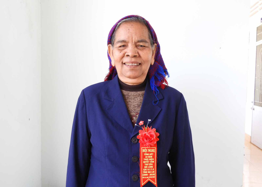 Bà Ksor BLăm. Ảnh:Thanh Nhật