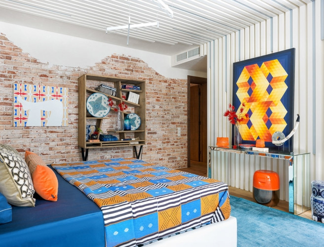  Bàn trang điểm đầy màu sắc dựa theo phong cách Bohemian.