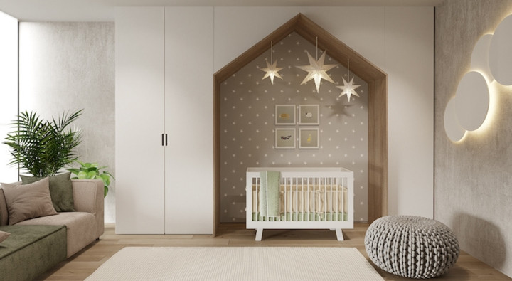 Phòng trẻ em mang chủ đề của câu chuyện cổ tích. Phòng trẻ em mang chủ đề của câu chuyện cổ tích.