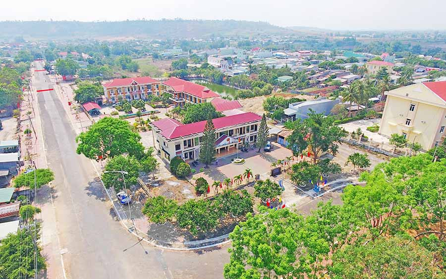  Một góc thị trấn Kông Chro hôm nay. Ảnh: Đình Chiến