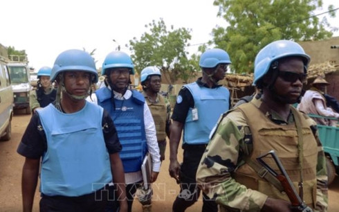 Các binh sĩ thuộc lực lượng giữ gìn hòa bình của LHQ tại Mali. (Ảnh: AFP/TTXVN)