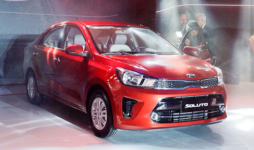 Diện mạo của KIA Soluto khá giống mẫu KIA Rio