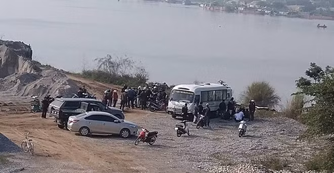 Nơi xảy ra vụ đuối nước khi đi thả cá tiễn ông Công, ông Táo. Ảnh: Tùng Chi.