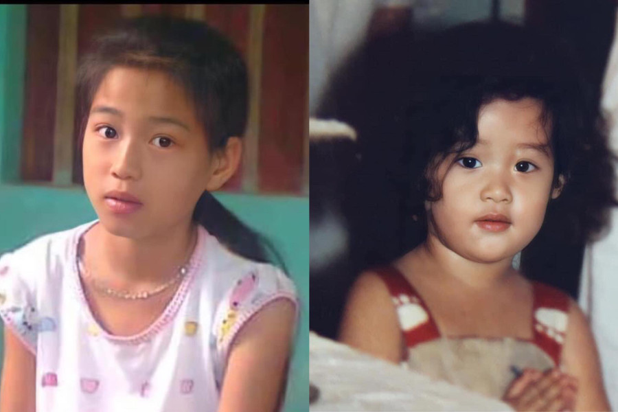 Nhiều sao Việt được khen ngợi bởi vẻ ngoài đáng yêu lúc bé. ẢNH: FBNV