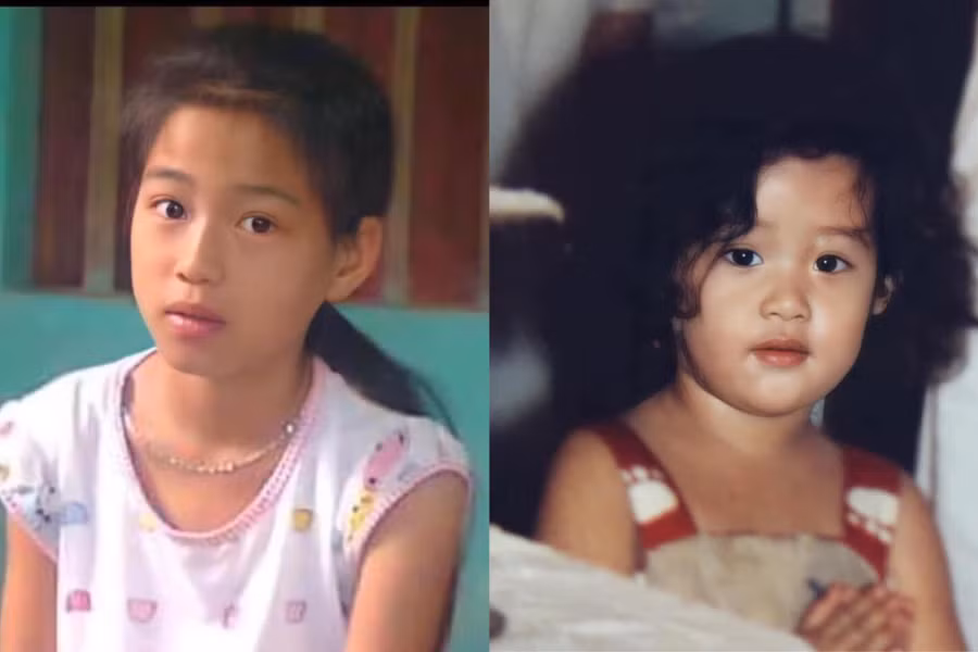 Nhiều sao Việt được khen ngợi bởi vẻ ngoài đáng yêu lúc bé. ẢNH: FBNV