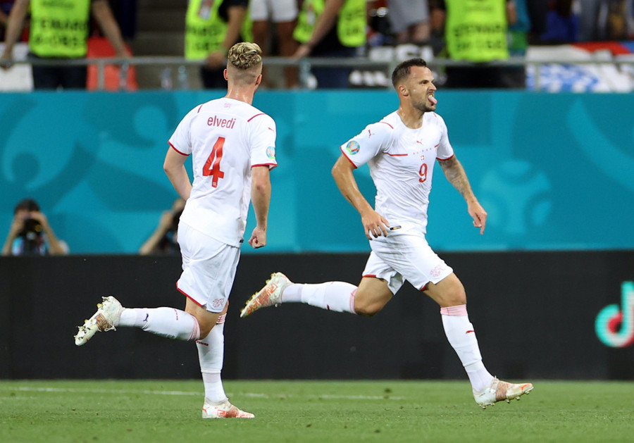 Tuyển Thụy Sĩ xứng đáng đi tiếp vào tứ kết. Ảnh: AFP