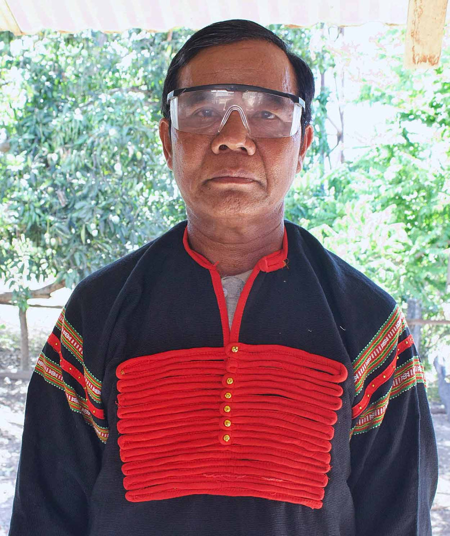 Già làng Rahlan Brách. Ảnh: Minh Châu