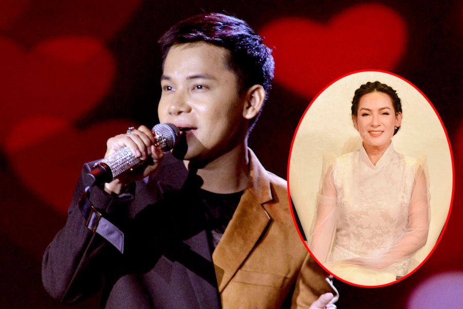 Phi Nhung tấm tắc khen ngợi giọng hát lẫn phong cách thời trang của Nguyễn Hân. ẢNH: BTC