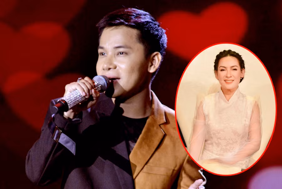 Phi Nhung tấm tắc khen ngợi giọng hát lẫn phong cách thời trang của Nguyễn Hân. ẢNH: BTC