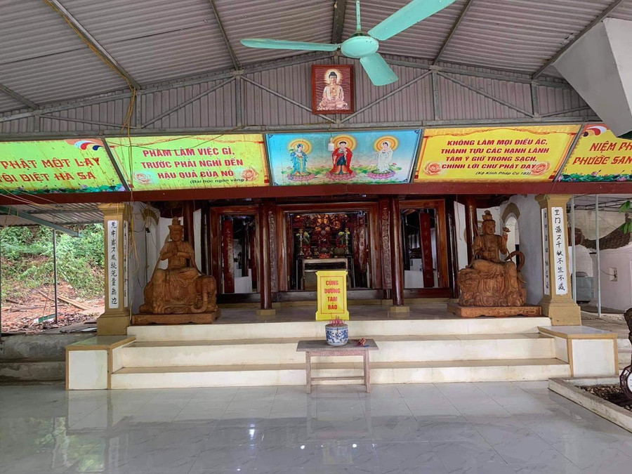 Hình ảnh của ngôi chùa sau khi được tu sửa. ẢNH: FBNV