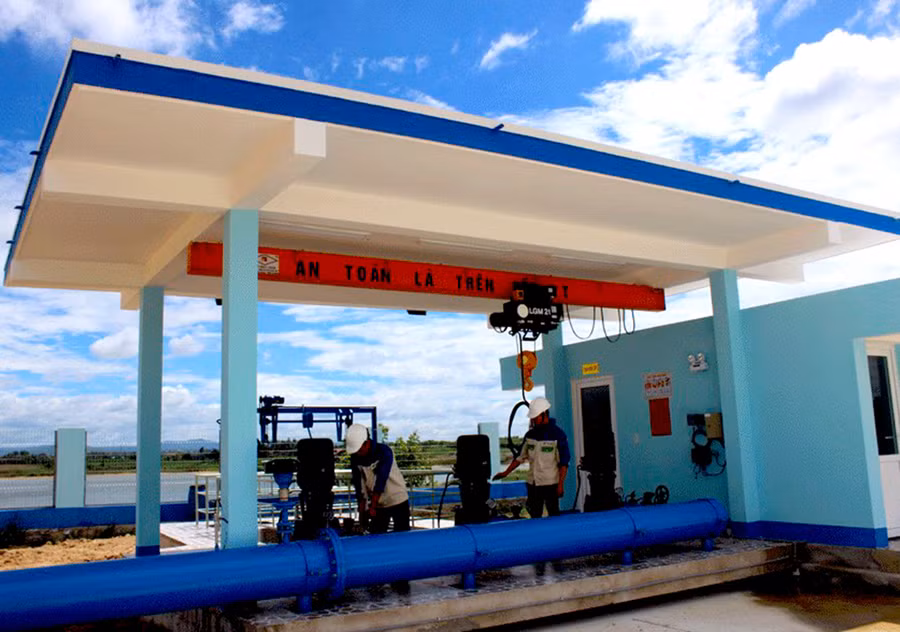  Thị xã An khê thường xuyên có những văn bản chỉ đạo, các xã, phường hỗ trợ Công ty cổ phần nước Sài Gòn-An Khê trong việc tiêu thụ nước sạch. Ảnh: Ngọc Minh