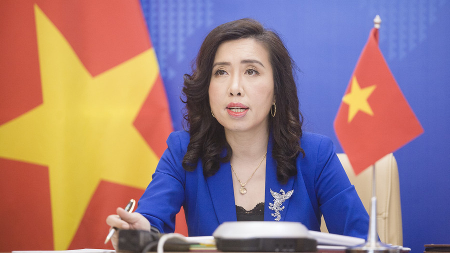 Người phát ngôn Bộ Ngoại giao Lê Thị Thu Hằng -Ảnh BNG Người phát ngôn Bộ Ngoại giao Lê Thị Thu Hằng -Ảnh BNG