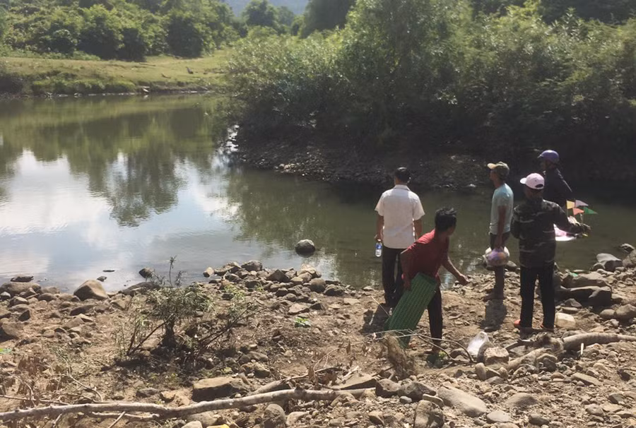 Hiện trường vụ tai nạn. Ảnh: Hà Phương