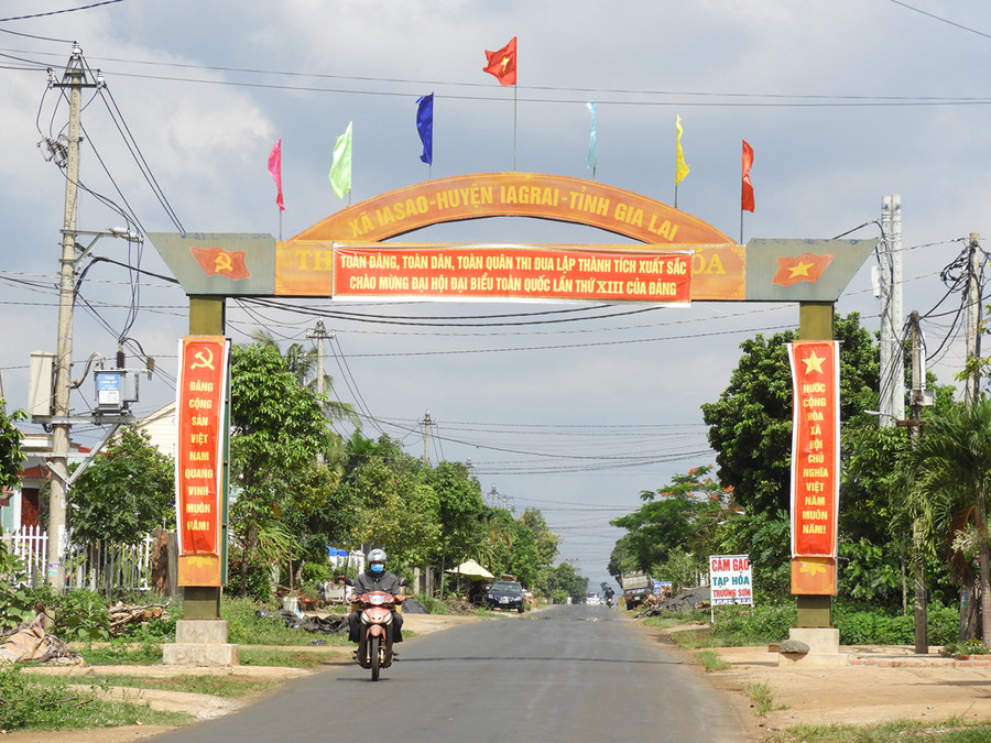 Diện mạo nông thôn xã Ia Sao ngày càng khởi sắc. Ảnh: Thanh Nhật Diện mạo khởi sắc của xã Ia Sao nông thôn mới. Ảnh: Thanh Nhật