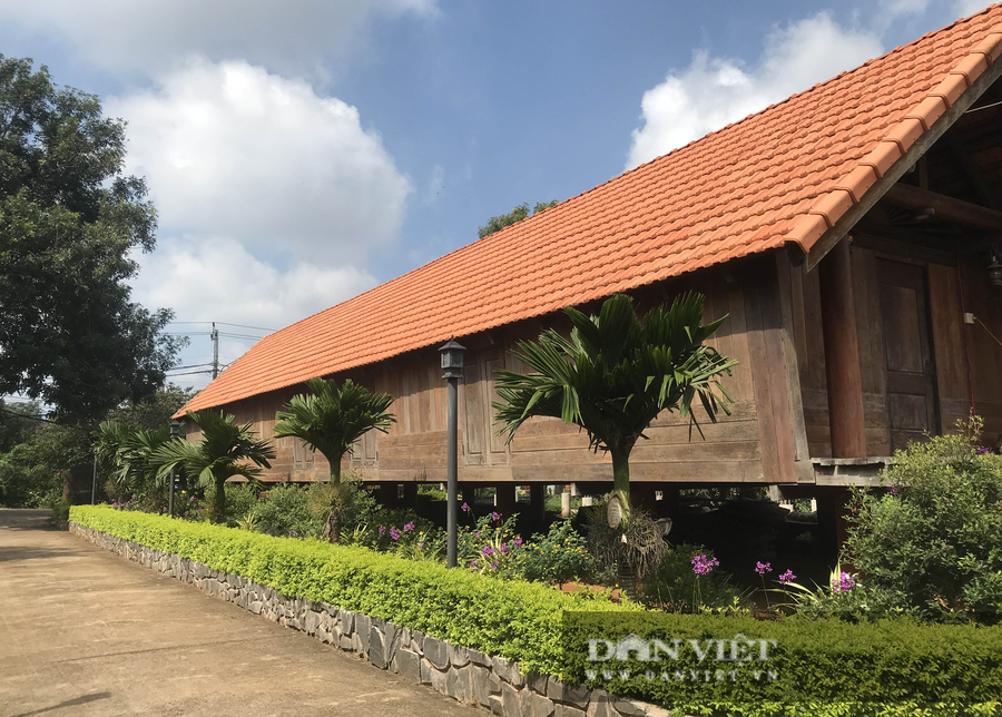 Ngôi nhà sàn của già làng Ama H'Rin. Ảnh: Duy Hậu.