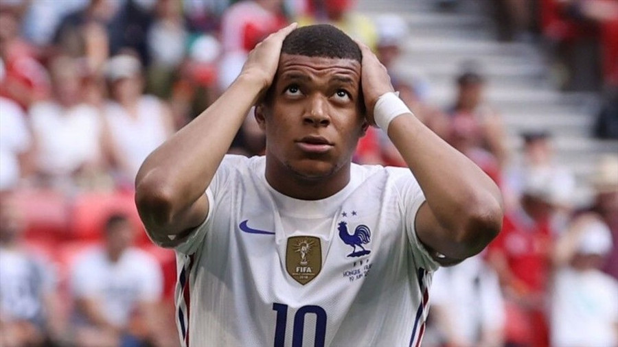 Mbappe chưa ghi được bàn thắng nào cho tuyển Pháp tại EURO 2020. Ảnh: AFP.