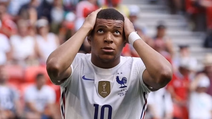 Mbappe chưa ghi được bàn thắng nào cho tuyển Pháp tại EURO 2020. Ảnh: AFP.