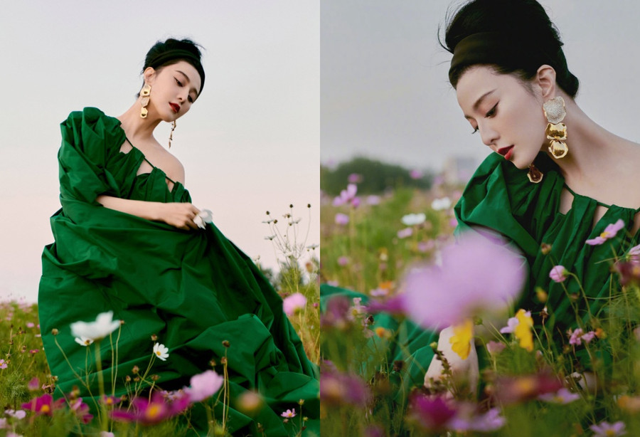 Phạm Băng Băng được khen nhờ nhan sắc rạng rỡ. ẢNH: WEIBO NV