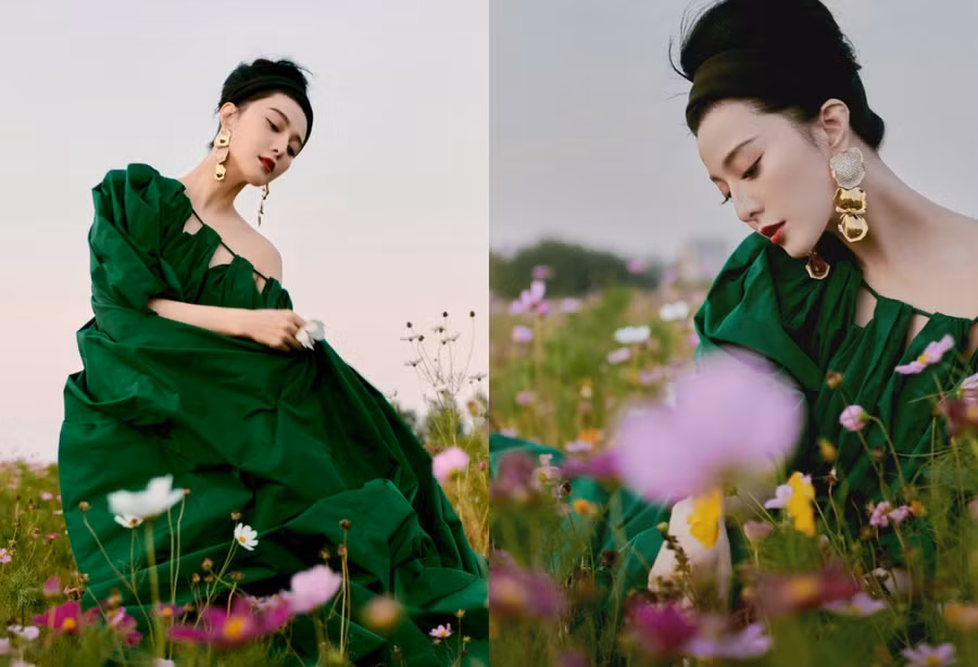 Phạm Băng Băng được khen nhờ nhan sắc rạng rỡ. ẢNH: WEIBO NV