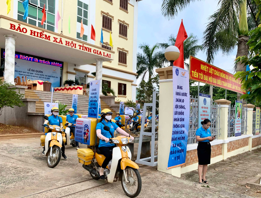 16-6-2021 BHXH Gia Lai sẽ tiếp tục tăng cường công tác tuyên truyền các chính sách, pháp luật về BHXH, BHYT phù hợp với tình hình dịch bệnh trên địa bàn. Ảnh Như Nguyện