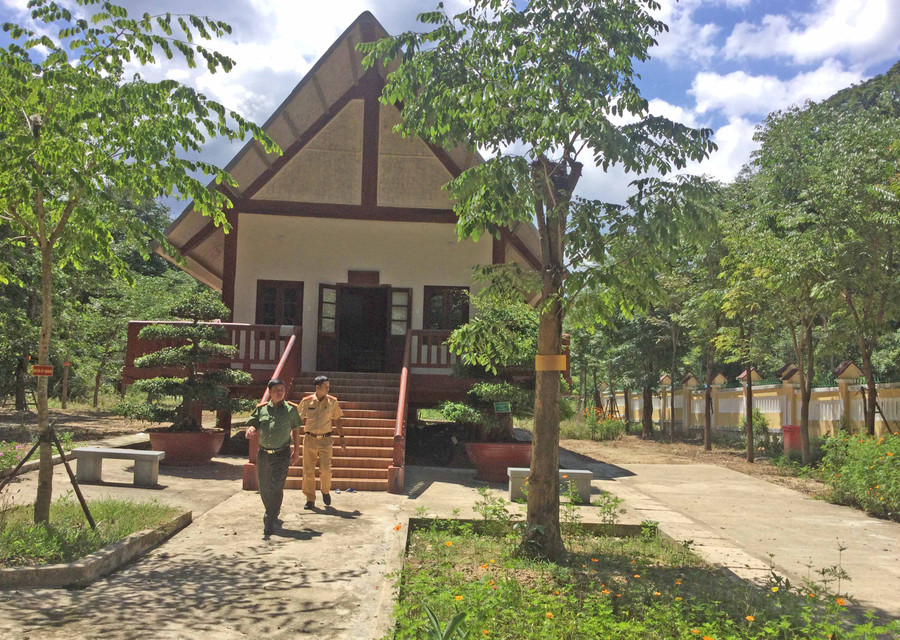 Nhà trưng bày ở Khu di tích lịch sử cách mạng của tỉnh tại xã Krong, huyện Kbang. Ảnh: Bùi Quang Vinh