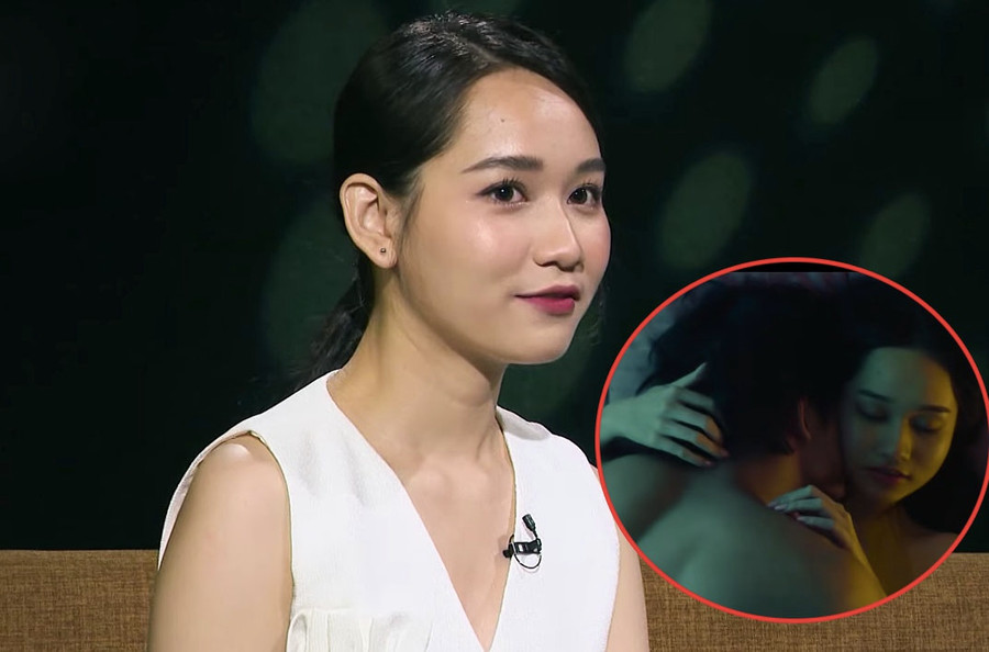 Quá trình đóng cảnh nóng là kỷ niệm đáng nhớ đối với Trúc Anh khi nhắc về 'Thiên thần hộ mệnh' - Ảnh: Chụp màn hình Quá trình đóng cảnh nóng là kỷ niệm đáng nhớ đối với Trúc Anh khi nhắc về 'Thiên thần hộ mệnh' - Ảnh: Chụp màn hình