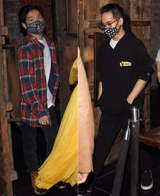 Pax Thiên và Maddox (phải)