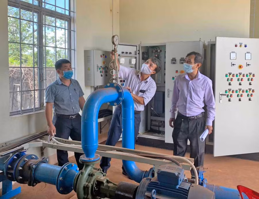 Công trình cấp nước sạch tập trung tại huyện Đak Đoa. Ảnh: Nhật Hào
