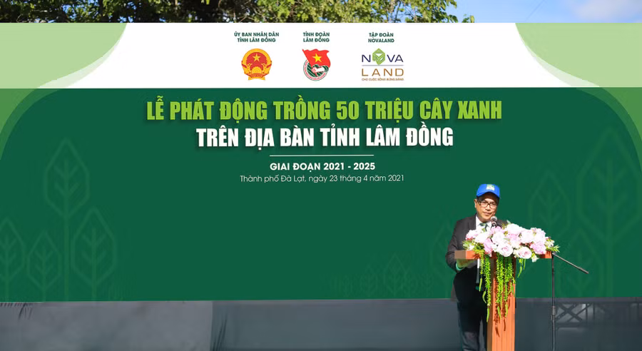 Lễ phát động trồng 5 triệu cây xanh tại Lâm Đồng giai đoạn 2021 - 2025 do Tập đoàn Novaland tài trợ