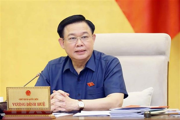 Chủ tịch Quốc hội Vương Đình Huệ phát biểu. (Ảnh: Doãn Tấn/TTXVN) Chủ tịch Quốc hội Vương Đình Huệ phát biểu. (Ảnh: Doãn Tấn/TTXVN)