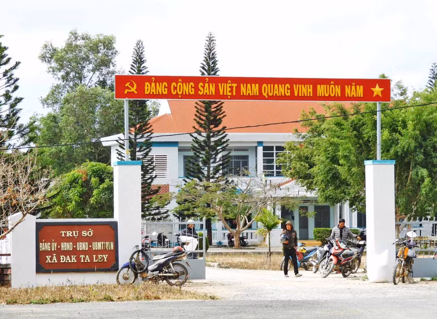 Trụ sở xã Đak Ta Ley của huyện Mang Yang. Ảnh: Thanh Nhật