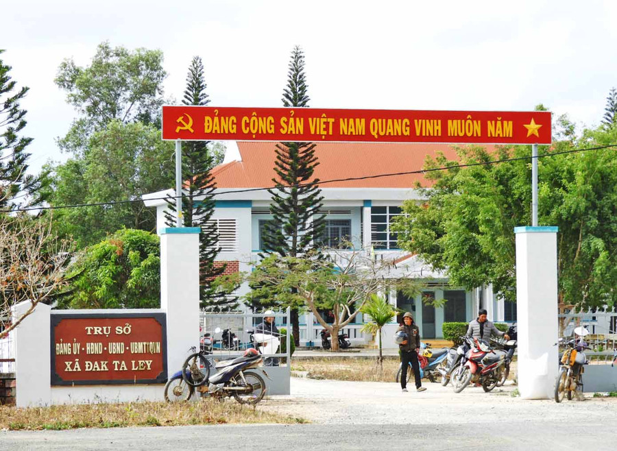 Trụ sở xã Đak Ta Ley của huyện Mang Yang. Ảnh: Thanh Nhật