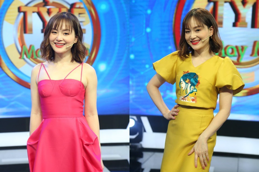 Lan Phương ăn vận trẻ trung trong các gameshow. Ảnh: CTCC