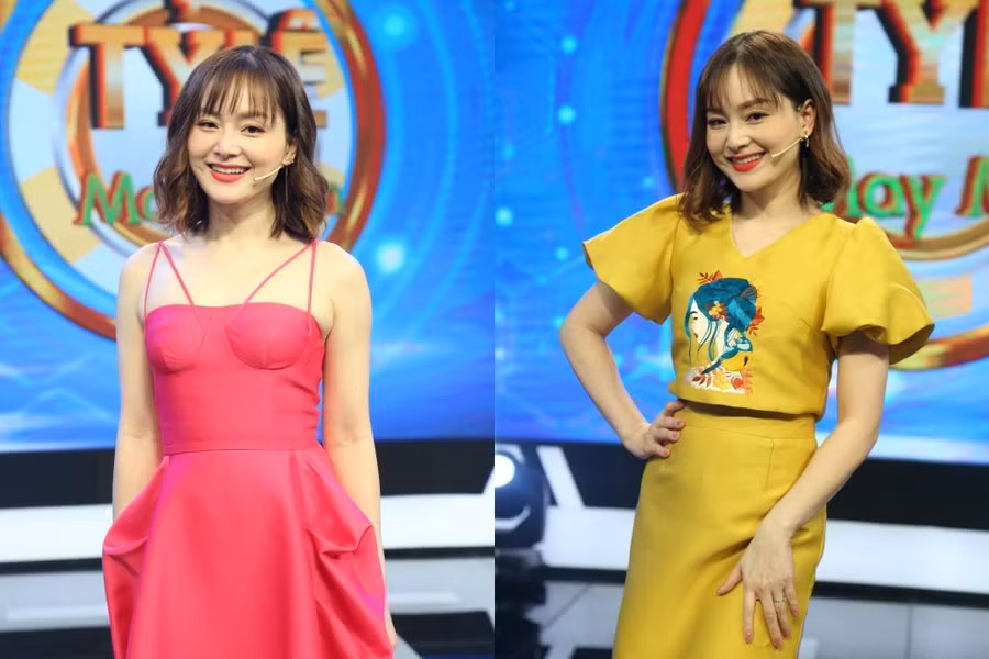 Lan Phương ăn vận trẻ trung trong các gameshow. Ảnh: CTCC
