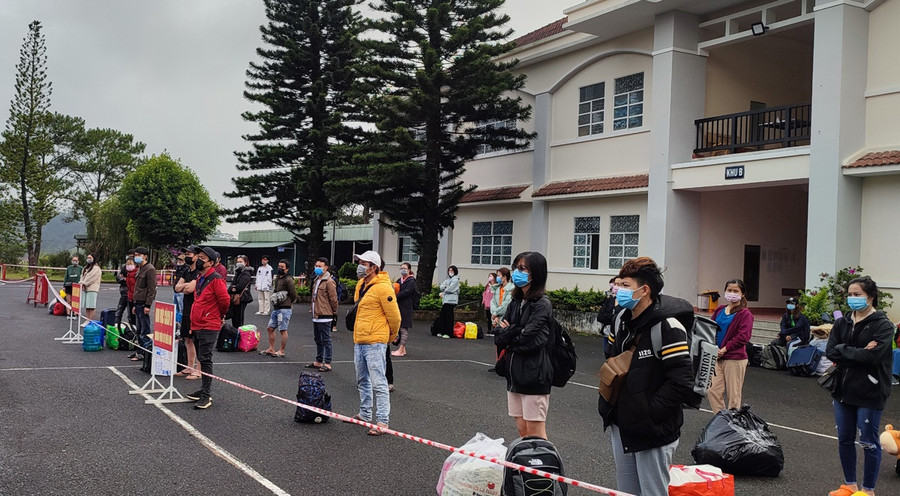 Trung tâm huấn luyện và bồi dưỡng nghiệp vụ Công an tỉnh Lâm Đồng, nơi phát hiện việc tráo người đi cách ly. ẢNH: LÂM VIÊN