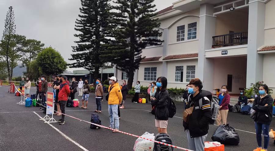 Trung tâm huấn luyện và bồi dưỡng nghiệp vụ Công an tỉnh Lâm Đồng, nơi phát hiện việc tráo người đi cách ly. ẢNH: LÂM VIÊN