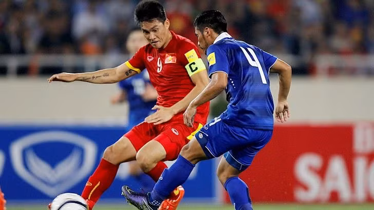 Tuyển Việt Nam từng thua Thái Lan 0-1 và 0-3 và xếp sau đối thủ tại vòng loại World Cup 2018. Ảnh: FIFA