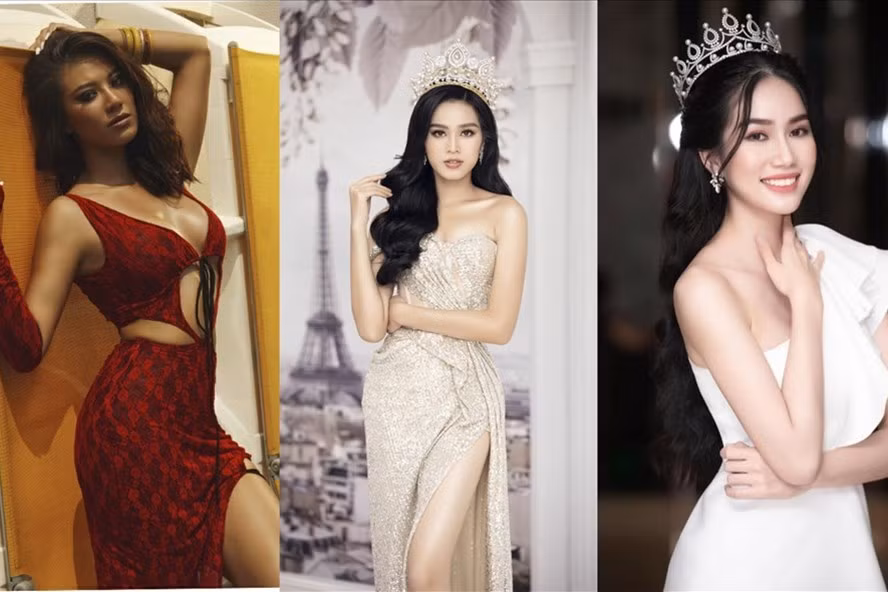 Các nàng hậu sẽ đại diện thi nhan sắc quốc tế sắp tới. Ảnh: MU, SV.