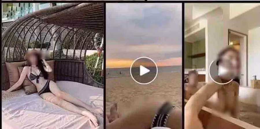Mạng xã hội gần đây lan truyền clip, hình ảnh nhạy cảm của một diễn viên - ẢNH: CHỤP MÀN HÌNH
