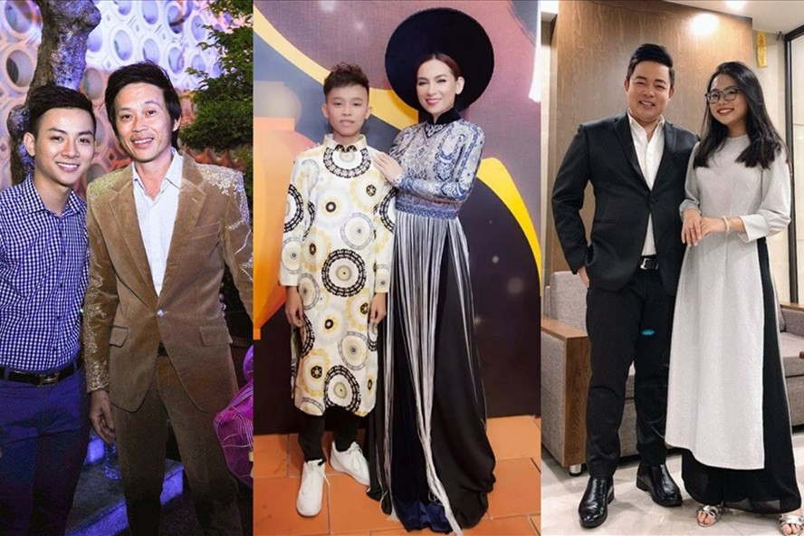 Các nghệ sĩ Việt từng nhận con nuôi. Ảnh: NSCC, CTCC.