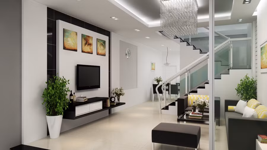 Theo phong thủy, gia chủ không nên bài trí cầu thang ở hướng Đông Bắc và Tây Nam. (Ảnh minh họa)