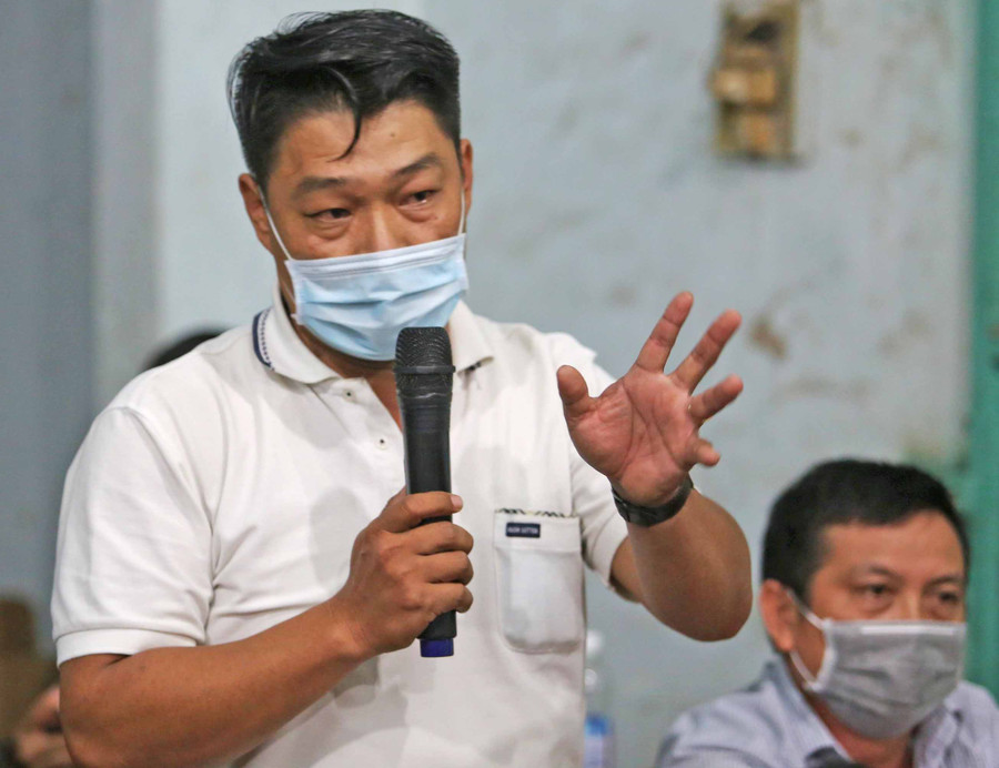 Anh Trần Quang Hồng bày tỏ sự quan ngại khi đường bị chắn