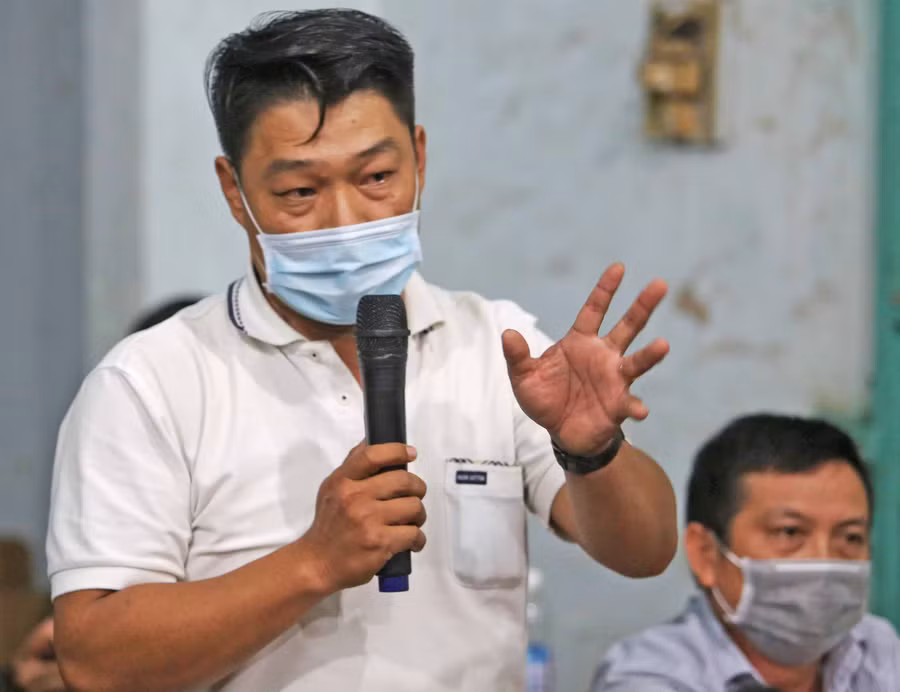 Anh Trần Quang Hồng bày tỏ sự quan ngại khi đường bị chắn