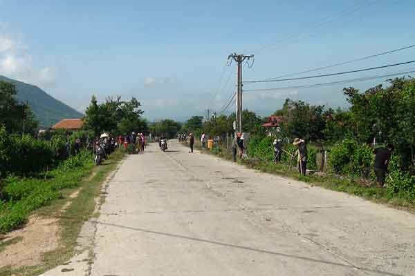 Bộ mặt nông thôn mới tại xã Ia Mlah huyện Krông Pa ngày càng khởi sắc. Ảnh: Thanh Nhật