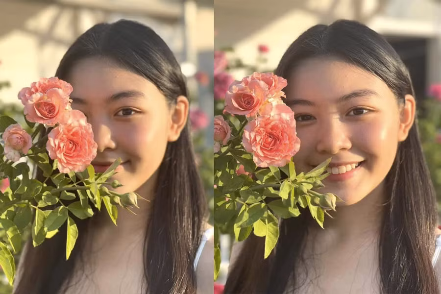 Lọ Lem ghi điểm bởi vẻ dịu dàng, nữ tính, đặc biệt là nụ cười rạng rỡ. ẢNH: FBNV