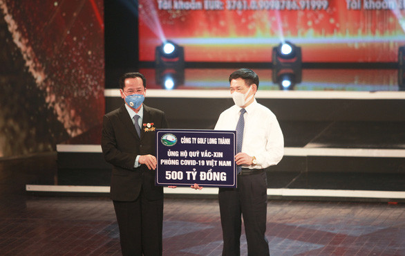 "Vượt mặt" nhiều đại gia, Golf Long Thành của ông Lê Văn Kiểm là doanh nghiệp có mức đóng góp lớn nhất cho quỹ vaccine trong ngày ra mắt 5/6 (Ảnh IT)