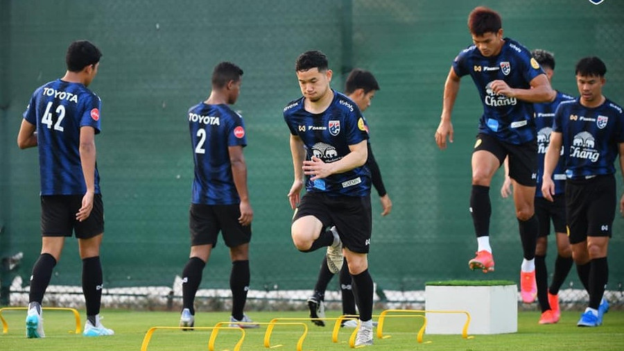 Tuyển thủ Thái Lan không có thể lực tốt. Ảnh: FAT