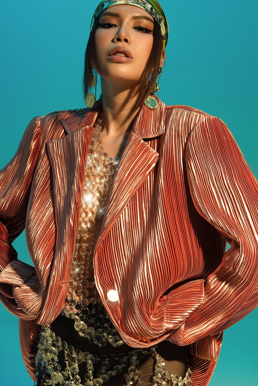 Mới đây, Minh Tú xuất hiện với vai trò giám khảo khách mời của chương trình The Face Online 2021. Trước đó, thông tin Minh Tú chính thức trở thành giám khảo của cuộc thi Hoa khôi ngôi sao thể thao Việt Nam (Miss Fitness Star Vietnam) hay vai trò giám khảo của cuộc thi Hoa hậu Môi trường Việt Nam càng khẳng định vị trí của cô trong làng mẫu Việt. Ảnh: NSCC. 