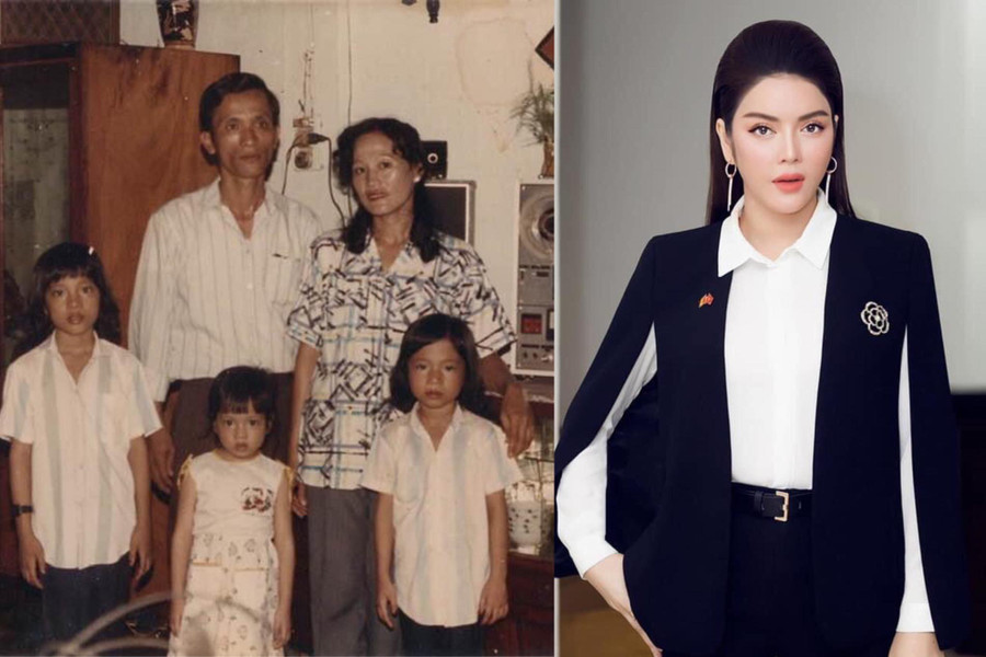 Hình ảnh hiếm hoi lúc bé của Lý Nhã Kỳ. Cô tiết lộ từ nhỏ đã rất điệu, không chịu mặc quần và áo sơ mi. Thay vào đó, cô thích diện váy nữ tính. 